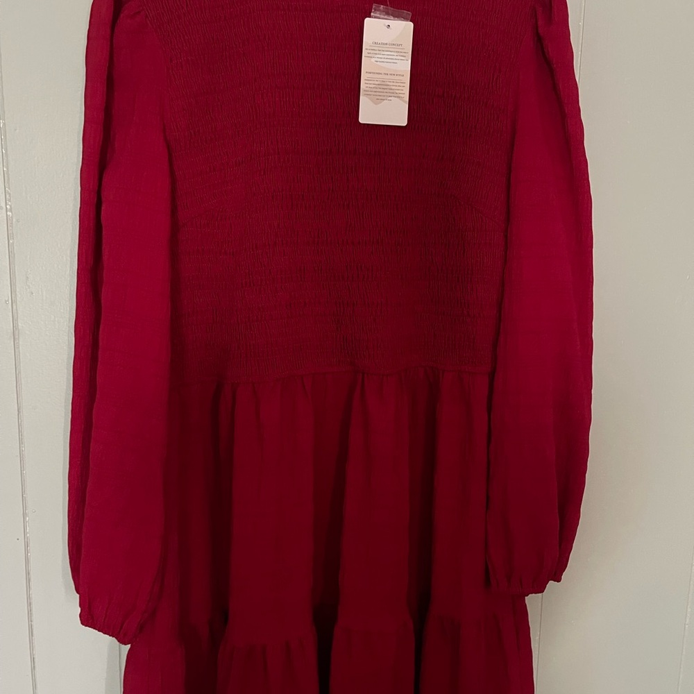 Elegant Red Kids Dress
